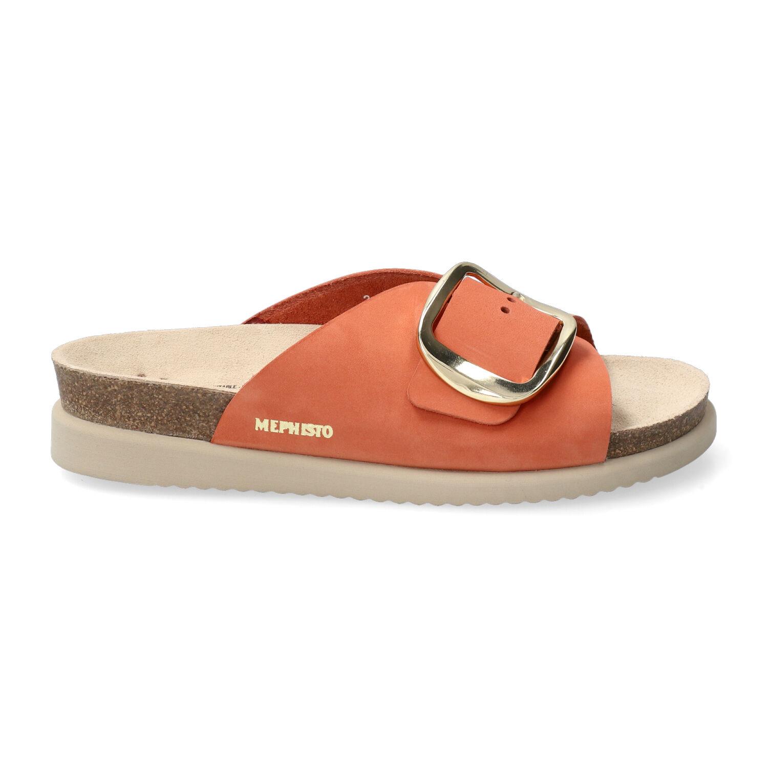 mules femme modèle Hariana Orange Chili - Mephisto